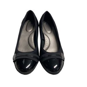 ‎TIME & Tru Black Wedge Heels Size 6